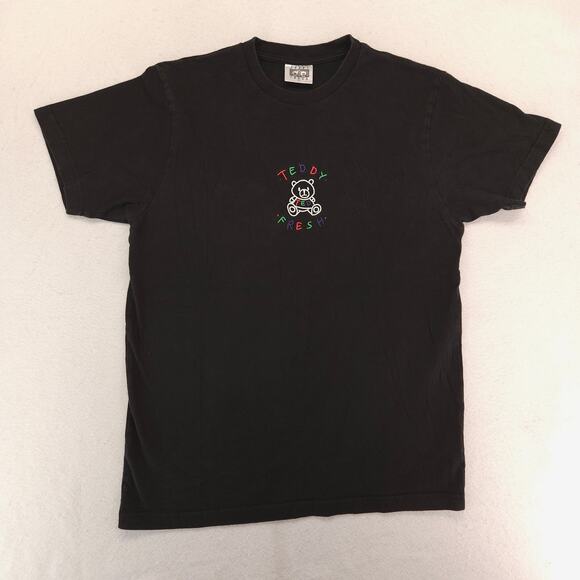 Teddy Frewsh Graphic Short Sleeve Crew Neck T Shirt Mens Size Medium M Black - Picture 2 of 9